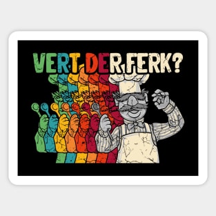 Retro Vert der ferk Sticker